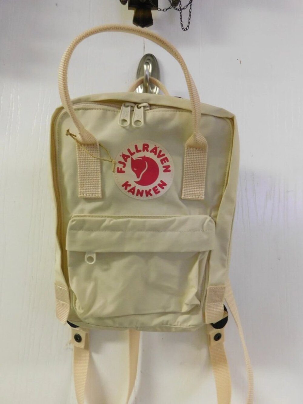 Fjallraven Kanken Sling Backpack Bag with Seat Cusion Khaki Cream Color